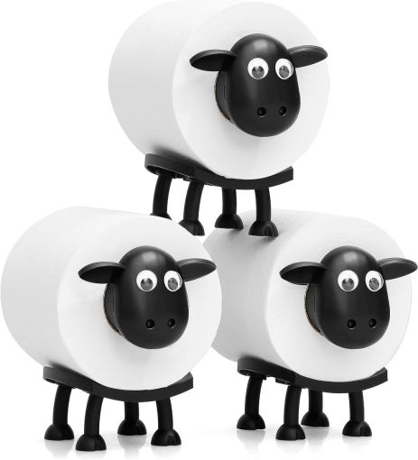 Подставка для туалетной бумаги Sheeps S01K декоративная креативная (комплект 3 шт) Black