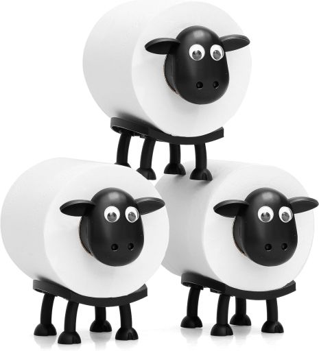 Підставка для туалетного паперу Sheeps S01K декоративна креативна (комплект 3 шт.) Black
