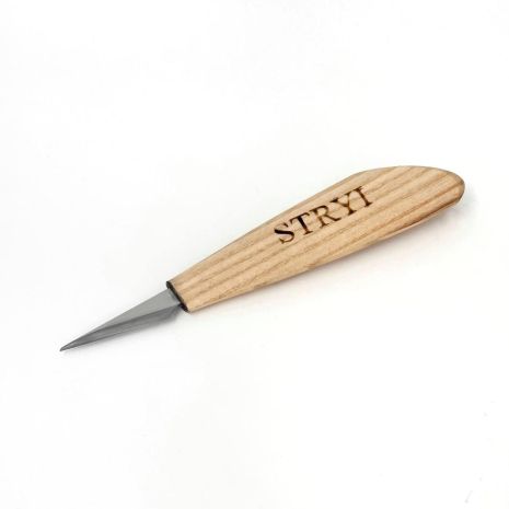Нож-косяк 15°, 40мм STRYI Profi для резьбы по дереву, арт. 181540