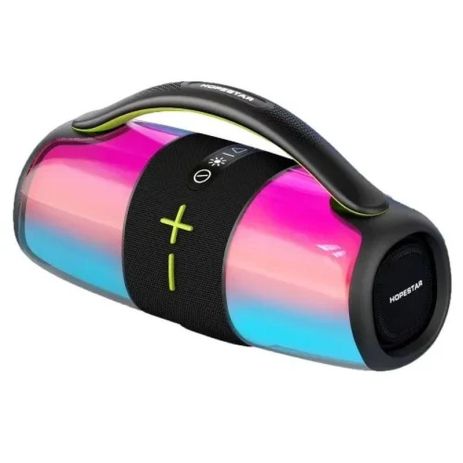 Портативна колонка HOPESTAR P54, LED, IPX6, BT5.3, USB, TF, FM, AUX, TWS, 40W, 5200mAh, 4-6h, Black