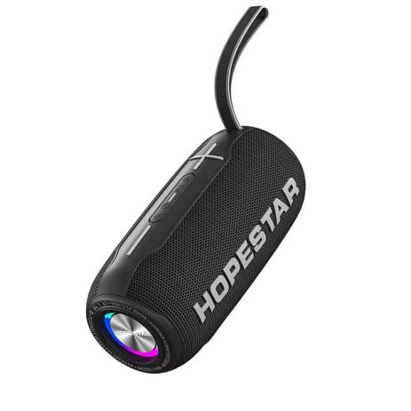 Портативна колонка HOPESTAR H49, RGB, IPX6, USB, AUX, TWS, BT5.0, 2x5W, 2400mAh, 4-6h, Black