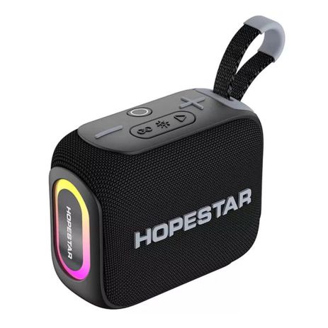 Портативна колонка HOPESTAR H66, RGB, IPX7, 10W, TF, AUX, TWS, BT5.3, 1800mAh, 4-6h, Black