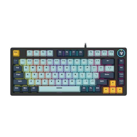 Клавіатура Fantech ATOM81 MK875V2, ігрова, Blue Switch, RGB, USB, SkyBlue