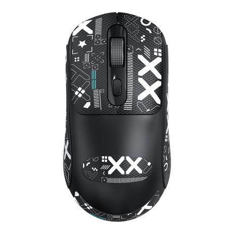 Миша TWolf G580 sticker, ігрова, дротова, USB, 1000-1600DPI, 1.5m, Чорний