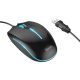 Миша Hoco GM37 Wonderful gaming luminous, ігрова, дротова, USB, 800-2400DPI, 1.4m, Чорний