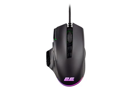 Миша 2E Gaming MG330, дротова, RGB, 800-6400DPI, USB, 1.8m, black UA UCRF