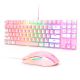 Набір Gaming Combo 2-in1 ONIKUMA G26 +CW916 (Keyboard ENG розкладка/Mouse) white-pink