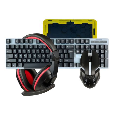 Комплект T-Wolf TF-240 4в1, ігровий, Чорний