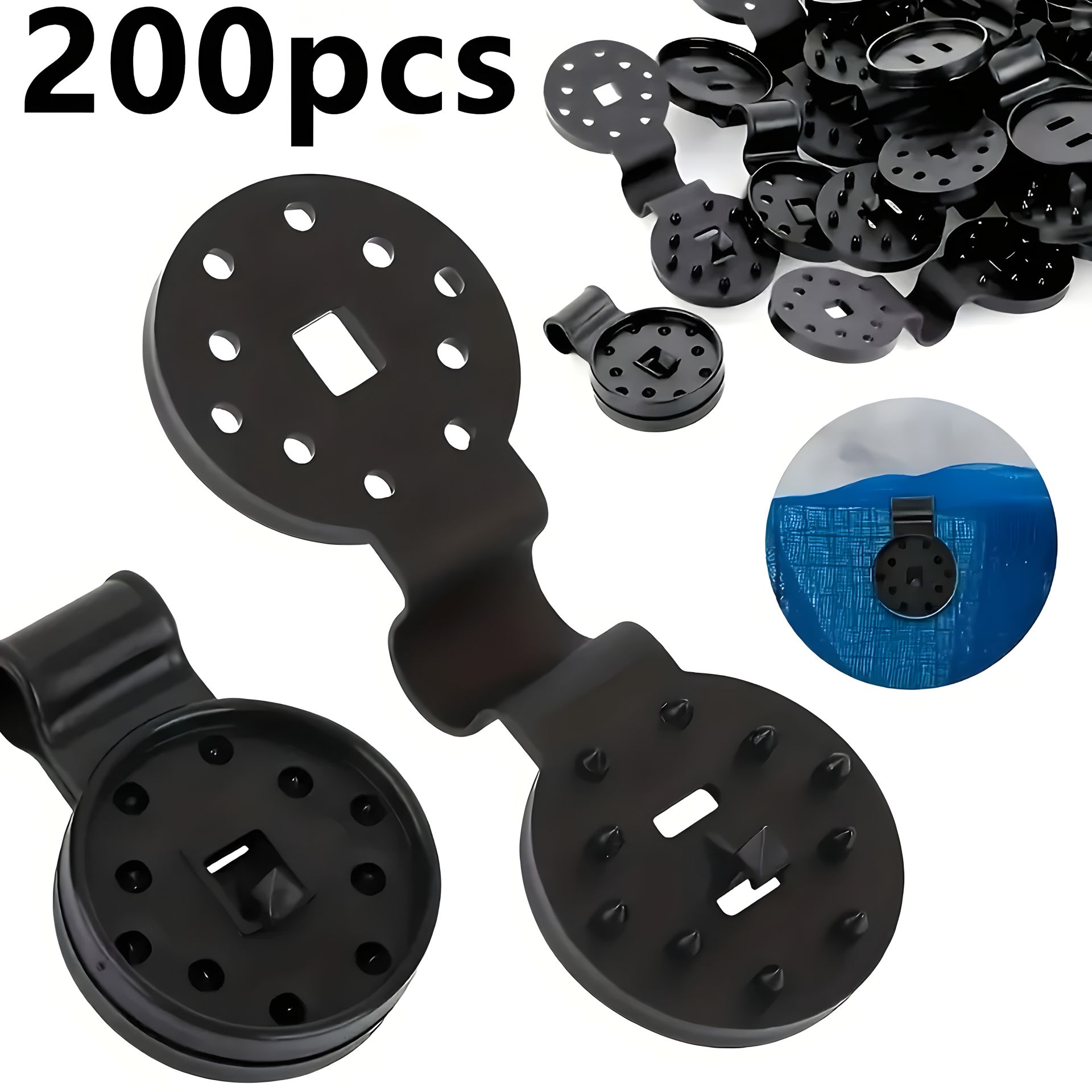 Кліпса для кріплення затемняючої сітки, Китай, 200 шт. Кліпса для кріплення затемняючої сітки, Китай, 200 шт.