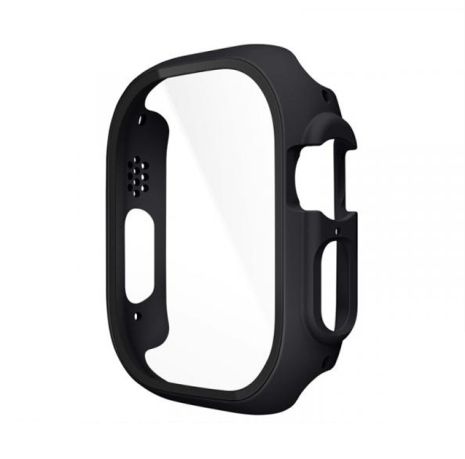 Бампер для Apple Watch HOCO iWatch Ultra WS6 Shadow protective case+film (49mm) Black