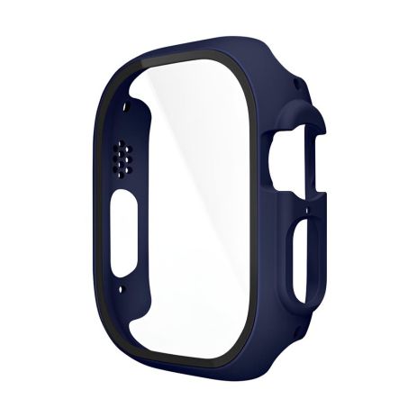 Бампер для Apple Watch HOCO iWatch Ultra WS6 Shadow protective case+film (49mm) Midnight blue