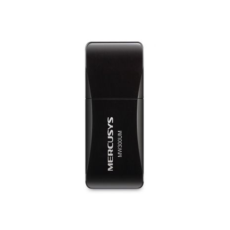 Адаптер USB WiFi Mercusys MW300UM, N300, 802.11n, g, b, 300Mbps, 2.4Ghz, 20dBm