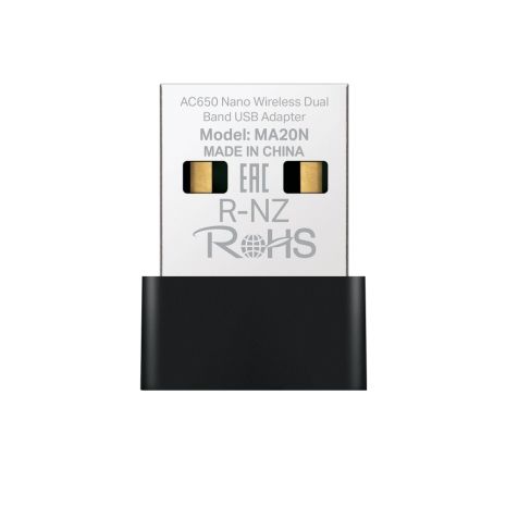 Адаптер USB WiFi Mercusys MA20N AC650 UA UCRF