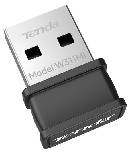 Адаптер USB WiFi Tenda W311MI N150, USB 2.0, 2.4GHz, 286mbps, Pico