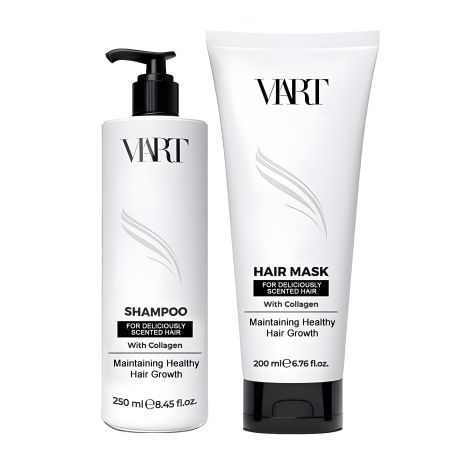 Набір для легкого розчісування пошкодженого волосся VIART DUO with Collagen, шампунь і маска, 250+200 мл