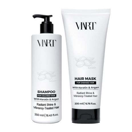 Набір VIART with Keratin & Argan Oil шампунь і маска для фарборваного і пошкодженого волосся, 250+200 мл Набір VIART with Keratin & Argan Oil шампунь і маска для фарборваного і пошкодженого волосся, 250+200 мл