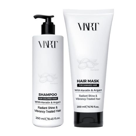 Набір VIART with Keratin & Argan Oil шампунь і маска для фарборваного і пошкодженого волосся, 250+200 мл Набір VIART with Keratin & Argan Oil шампунь і маска для фарборваного і пошкодженого волосся, 250+200 мл