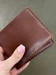 Чоловічий біфолд гаманець ручної роботи з натуральної шкіри Sandal коричневий