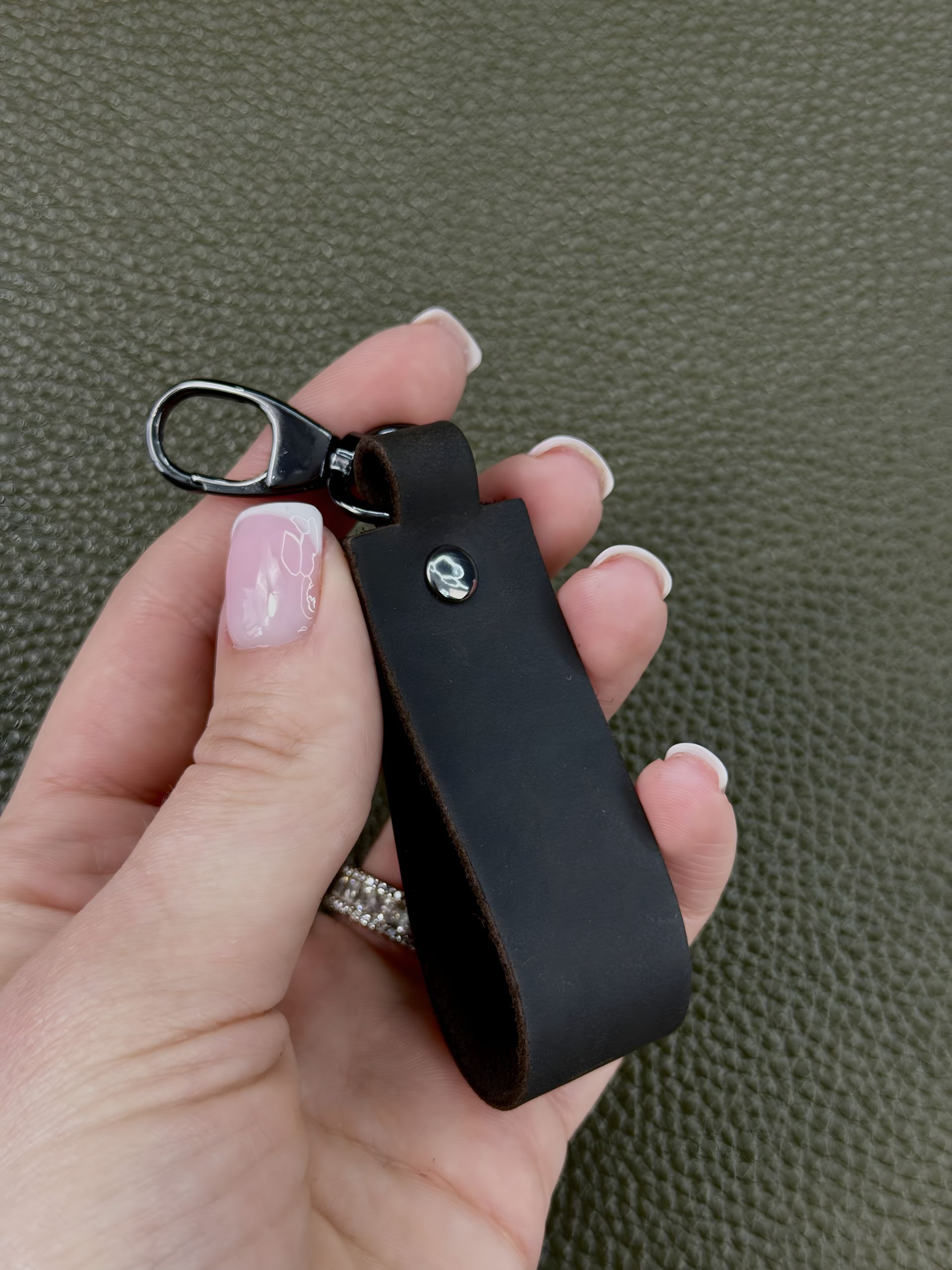 Кожаный брелок SKILL коричневий Кожаный брелок SKILL коричневий