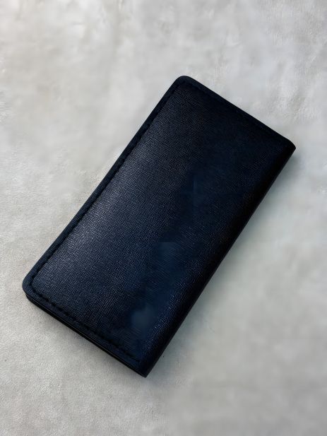 Ручної роботи портмоне чоловіче з натуральної шкіри Saffiano чорний Ручної роботи портмоне чоловіче з натуральної шкіри Saffiano чорний