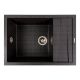 Гранітна кухонна мийка матова 7050 CASCADA VALESO Морион