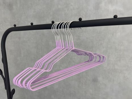 Комплект детских металлических плечиков для одежды, 10 шт, артикул 8247/lilac