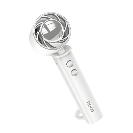 Вентилятор HOCO HX61, Exquisite handheld folding fan, 3 Speed, 1200mAh, 4.5h, білий