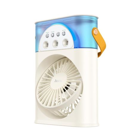Вентилятор-увлажнитель HOCO Whale 2-in-1 multi-function humidifier DF11 |3 speed, Abbient Light, 10h Milky white
