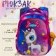 Рюкзак шкільний для дівчаток 1-4 класів від Sky Name (Winner), синьо-рожевий