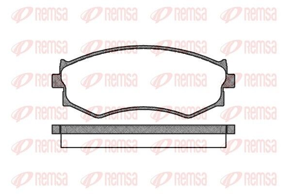 Комплект гальмівних колодок NISSAN JUKE, NISSAN 350Z, NISSAN PRIMERA, REMSA (028700) Комплект гальмівних колодок NISSAN JUKE, NISSAN 350Z, NISSAN PRIMERA, REMSA (028700)