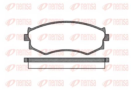 Комплект гальмівних колодок NISSAN JUKE, NISSAN 350Z, NISSAN PRIMERA, REMSA (028700) Комплект гальмівних колодок NISSAN JUKE, NISSAN 350Z, NISSAN PRIMERA, REMSA (028700)