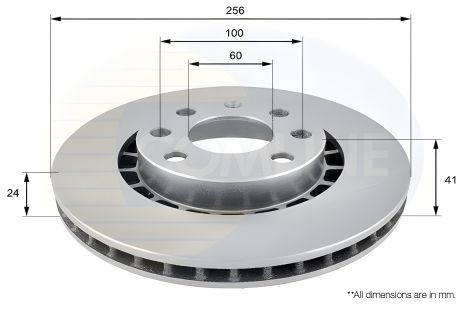 Диск гальмівний для ZAZ LANOS, FSO LANOS, CHEVROLET LANOS від COMLINE, модель ADC1007V Диск гальмівний для ZAZ LANOS, FSO LANOS, CHEVROLET LANOS від COMLINE, модель ADC1007V