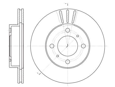 Гальмівний диск SOUEAST V3, PROTON WIRA, MITSUBISHI CARISMA, REMSA (655710)