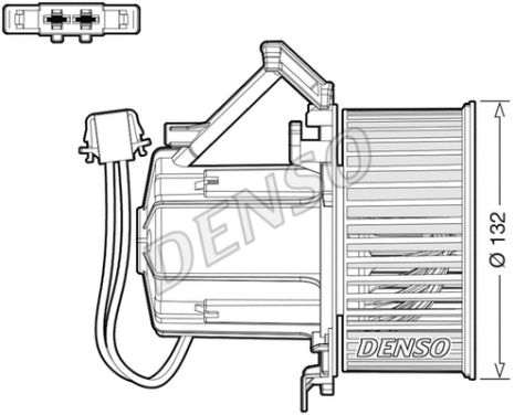 Вентилятор салона AUDI A5, AUDI A4, AUDI Q5, DENSO (DEA02009)