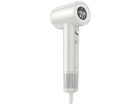 Фен HOCO HP10 з цифровим дисплеєм, іонізацією, 2 швидкості, 2 температури, 110000rpm, 1600W, білий