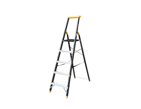 Алюмінієві/сталеві сходи на 5 ступенів h=1064 мм max 150 кг MASTERTOOL 79-1205