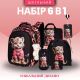 Шкільний набір 6 в 1, рюкзак та аксесуари Winner з тигренятком для дівчаток, брелок у комплекті