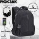 Рюкзак шкільний Winner/SkyName з USB-слотом для підлітків, чорний, 30 л