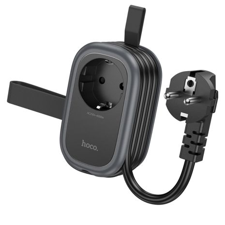 Сетевое зарядное устройство удлинитель Hoco NS6 2 USB/ Type-C 1 розетка 1.1m black Сетевое зарядное устройство удлинитель Hoco NS6 2 USB/ Type-C 1 розетка 1.1m black