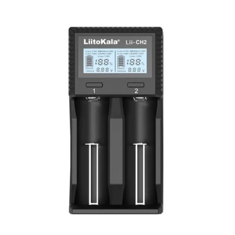 Універсальний зарядний пристрій LiitoKala Lii-CH2 для акумуляторів 18650, АА, ААА та інших, 2 слоти
