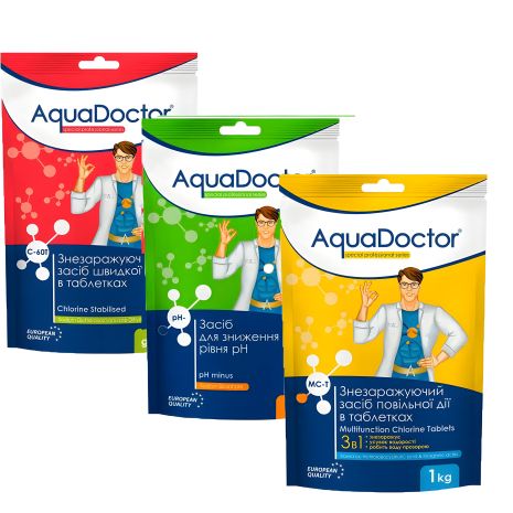 Хімії набір для басейну, AquaDoctor Mini Kit Хімії набір для басейну, AquaDoctor Mini Kit