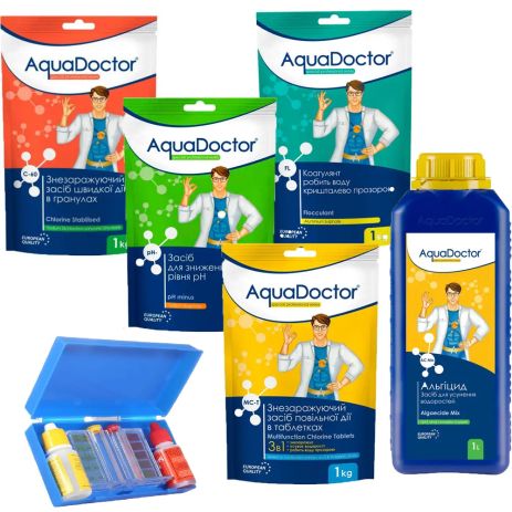 Комплект химии для бассейна AquaDoctor Standart Kit 6 в 1