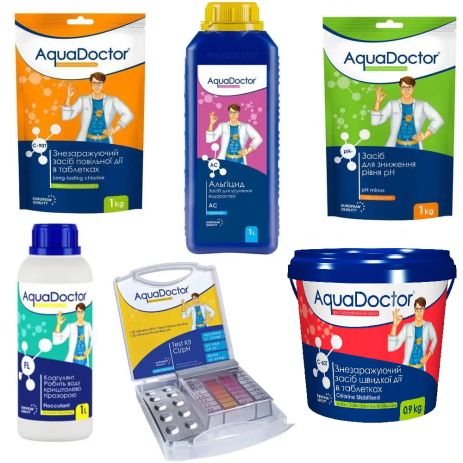 Комплект химии для бассейна AquaDoctor Kit 6 в 1