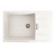 Кухонная гранитная мойка VALESO 7850 ROMA, матовая (белый в точку)