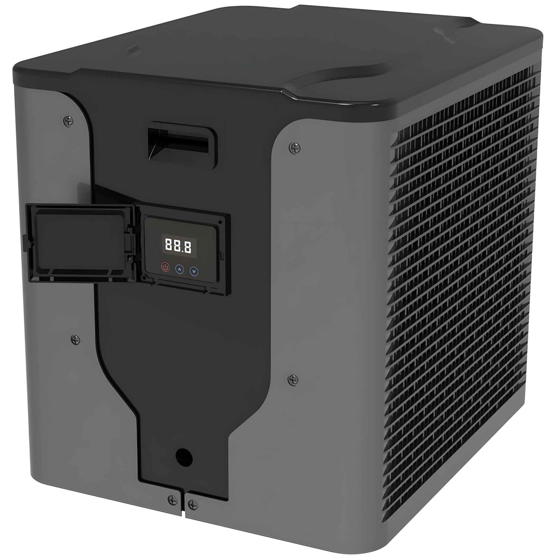 Інверторний тепловий насос для басейну Aquajoy Mini 5 (5 кВт) Інверторний тепловий насос для басейну Aquajoy Mini 5 (5 кВт)