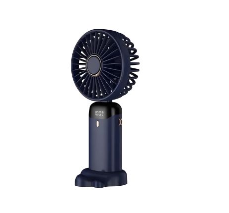 Вентилятор N15 акумуляторний, 1800mAh, портативний, ручний, з підставкою під телефон, Type-C, 2.5W, 3.5-7h, Blue - Портативне охолодження