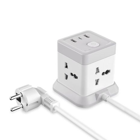 Сетевой Удлинитель XO WL20 20W Square Socket 4AC +USB-A+1USB-C PD/QC 2m Белый Сетевой Удлинитель XO WL20 20W Square Socket 4AC +USB-A+1USB-C PD/QC 2m Белый