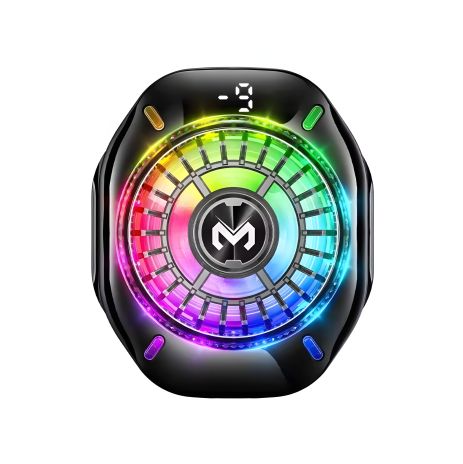 Кулер для телефону MEMO CX10 PRO LED Дисплей охолоджувач напівпровідниковий (ефект Пельтьє) Динамічне підсвічування Black Кулер для телефону MEMO CX10 PRO LED Дисплей охолоджувач напівпровідниковий (ефект Пельтьє) Динамічне підсвічування Black