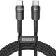 Кабель Essager 60W Type-C 0.5m Braided Black