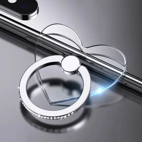 Прозорий тримач для телефона кішка серце попсокет у формі кішки кільце на палець PopSocket